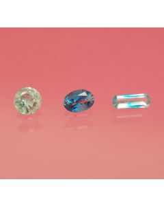 Euclase facetted 3 mm, Brazil