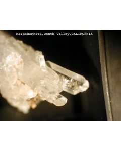Meyerhofferite; Corkscrew Canyon, Death Valley, CA, USA; MM