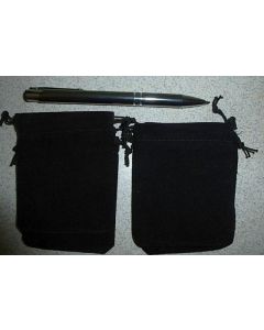 Jewellery bags velvet black 100 piece