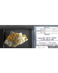 Mimetite xx; Guatomo Mine, Hat Yai, Thailand; KS