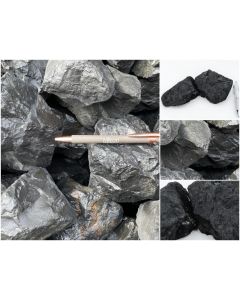 Shungite; Shunga River, Karelia, Russia; 100 kg 