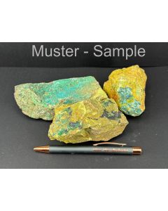 Duftite, Chrysocolla; Múzquiz, Mexico; 1 kg 