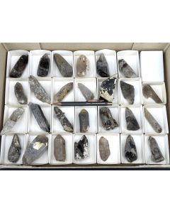 Smoky Quartz X; Mt. Malosa, Zomba, Malawi; 1 flat, unique (21)