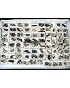 Aegirine, Smoky Quartz, Feldspar etc. xls; Mt. Malosa, Zomba, Malawi; 1 unique flat (28)