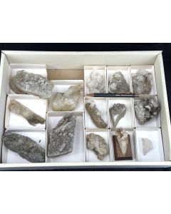 Rock Crystal xls, Rutile xls; Binntal, Switzerland; Gorstatt Collection; 1 unique flat (57)
