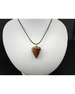 Matrix Opal; Koroit nut boulder; 17 ct, 20 × 15 × 6 mm; set as pendant with leather cord; unique piece (1)
