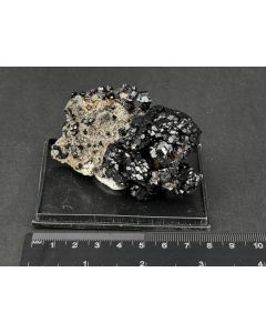 Tourmaline Var. Schorl xls, Fluorite; Erongo Mountains, Namibia; Scab; unique piece
