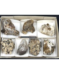 Feldspar, Quartz, Aegirine xls; Mt. Malosa, Zomba, Malawi; 1 unique flat