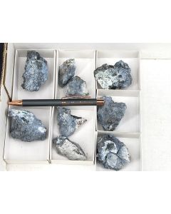 Brianyoungite xls, Zincite; Kochhütte, Helbra, Hesse, Germany; 1 lot with 7 pieces; unique piece