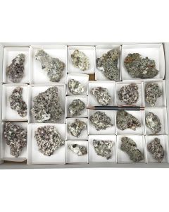 Moonstone crystals (oligoclase) on matrix; St. Eulalia, Chihuahua, Mexico; 1 flat; unique