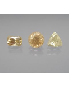 Cassiterite (bicolor) facetted 6x5 mm, China