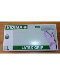 Latexhandschuhe, Packung zu 100 Paar, Größe "L"