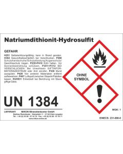 Natrium-Dithionit, Natriumdithionit, Natriumhydrosulfit 1 kg
