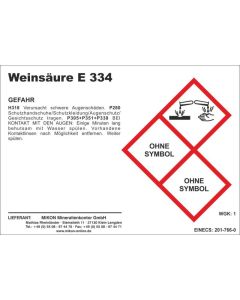 Weinsäure, Weinsteinsäure, E334, 1 kg
