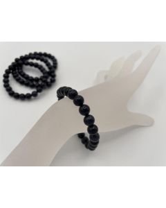 Armband, Blaufluss, 8 mm Kugeln; 1 Stück