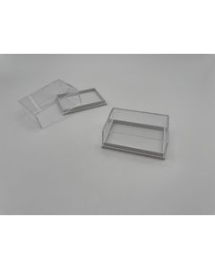 Miniature Box, Acrylic Box, T6L; white, 2 1/4 x 1 3/5 x  4/5 inch (59 x 41 x 21 mm); 100 pcs