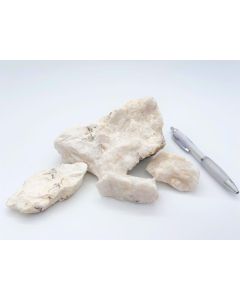 Barite; pure, white, Harz, Germany; 1 kg