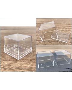 MM-Dose; klar, 28 x 28 x 22 mm; 1000 Stück