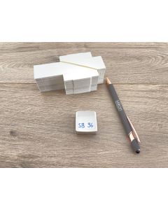 Specimen FoldUp Boxes SB 96; 1 1/4 x 1 1/4 x 1/2 inch (30 x 30 x 15 mm); 100 pcs, fit 96 per flat
