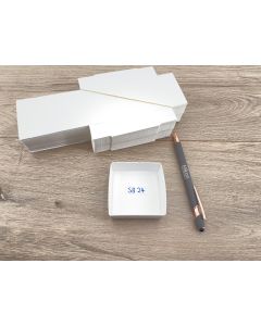 Specimen FoldUp Boxes SB 24; 2 1/2 x 2 1/2 x 1 inch (63 x 63 x 25 mm); 100 pcs, fit 24 per flat