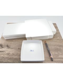 Specimen FoldUp Boxes SB 06; 5 x 5 x 1 1/2 inch (127 x 127 x 38 mm) ; 600 pcs, fit 6 to a flat. This is a full carton.