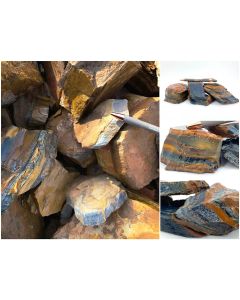 Falkenauge, blaues Tigerauge; reine Lagen, Südafrika; 10 kg
