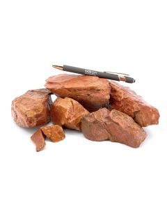 Feldspar; flesh colored, red, Namibia; 1 kg