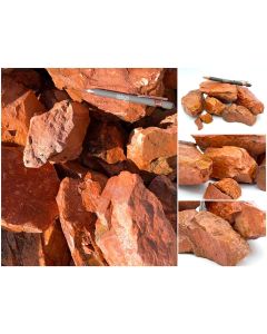 Feldspar; flesh colored, red, Namibia; 10 kg