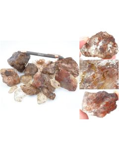 Mountain crystal; with vivid inclusions, Bolivia; 1 kg