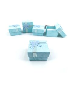 Jewellery box, jewelry box; turquoise, green, 4x4 cm; 10 pieces