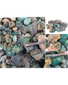 Chrysocolla with matrix; Rössing Mountains, Swakopmund, Namibia; 10 kg
