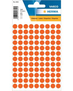 Aufklebepunkte, rot, 8 mm Durchmesser, 1 kleine Packung