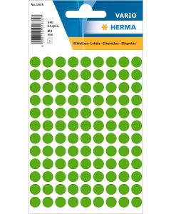 Aufklebepunkte, dunkel-grün, 8 mm Durchmesser, 1 kleine Packung