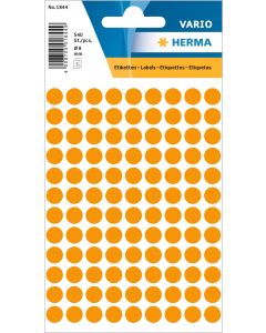 Aufklebepunkte, leuchtend-orange, 8 mm Durchmesser, 1 kleine Packung