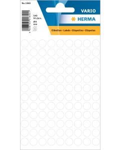Aufklebepunkte, weiß, 8 mm Durchmesser, 1 kleine Packung
