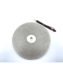 Diamond grinding wheel; electroplated; 20 cm diameter; 10 mm thickness; 1500 grit; 1 piece
