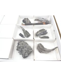 Magnesium, Zuchtkristalle; 1 Partie mit 6 Stück; Unikat