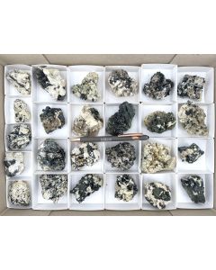 Aegirine xls, Zircon xls, Pyrochlore xls; Mt. Malosa, Zomba, Malawi; 1 unique flat (469)