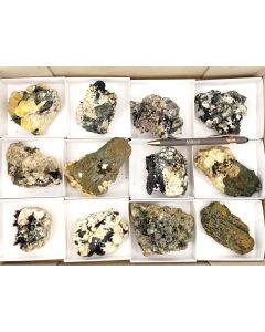 Aegirine xls, Arfvedsonite etc. xls; Mt. Malosa, Zomba, Malawi; 1 unique flat (529)