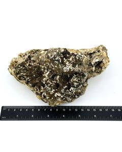 Smoky Quartz (xls), Aegirine xls on Feldspar; Malawi; 1.18 kg; Cab; single piece (20)