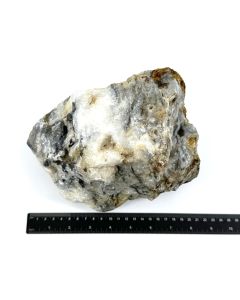 Jasper, zebra jasper with clear and white quartz xls; druzy, black, white, Java, Indonesia; 4.5 kg; large Cab; unique piece