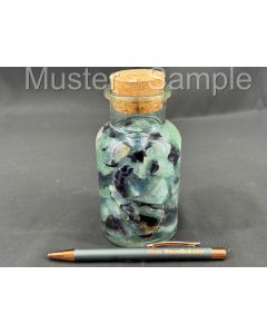 Rainbow Fluorite; in glass bottle; Namibia; 1 piece.