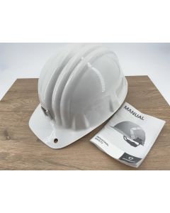 Schuberth Bergmannshelm; weiß, größenverstellbar; 1 Stück
