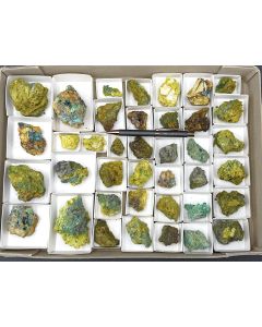 Philipsbornite, Osarizawaite etc. xls (Top!); Grandview Mine, Grand Canyon, AZ, USA; 1 unique flat
