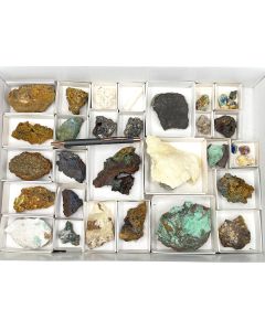 Gemischte Mineralien; Laurion, Griechenland; 1 Steige; Unikat