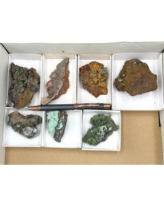 Adamin xx; Rosasit xx; etc.; Laurion, Griechenland; 1 Partie mit 7 St&uuml;ck; Unikat