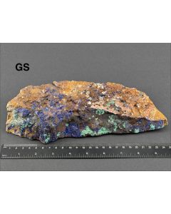Azurit xx, Malachit; Marokko; GS; Einzelstück