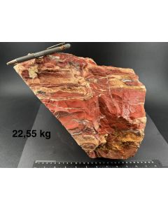 Jaspis; Roter Jaspis mit Quarz-Adern; Indonesien; 22,55 kg; Einzelstück