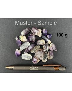 Amethyst xx, Quarz xx; Namibia; 100 g