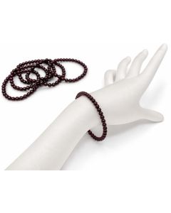 Armband, Granat, 4 mm Kugeln; 1 Stück